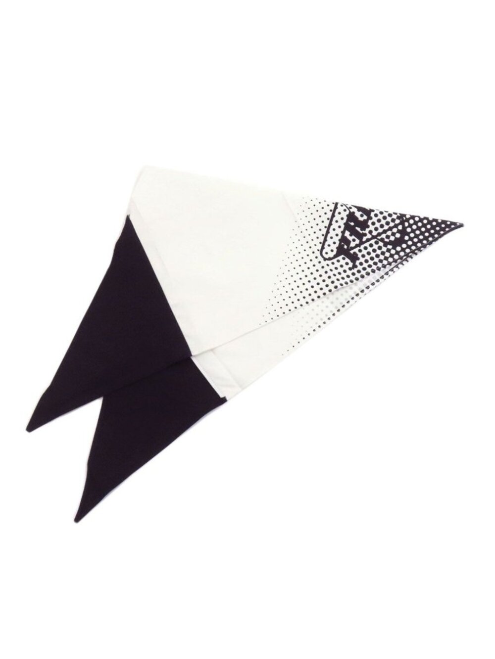 Prada Triangle Dot Scarf Cotton